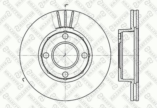 Stellox 6020-4738V-SX - Kočioni disk www.molydon.hr