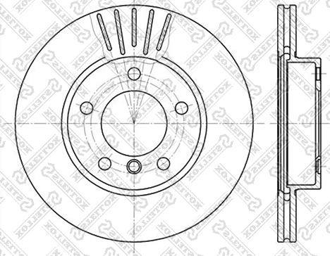 Stellox 6020-1521V-SX - Kočioni disk www.molydon.hr