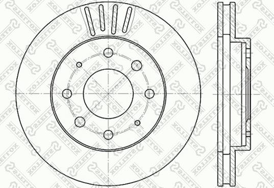 Stellox 6020-3025V-SX - Kočioni disk www.molydon.hr