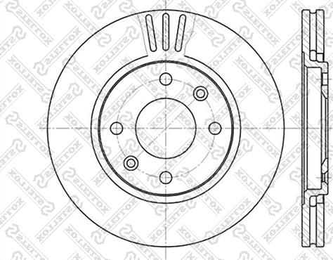 Stellox 6020-3719V-SX - Kočioni disk www.molydon.hr