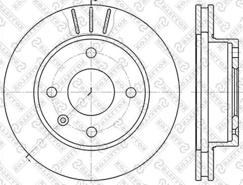 Stellox 6020-2514V-SX - Kočioni disk www.molydon.hr