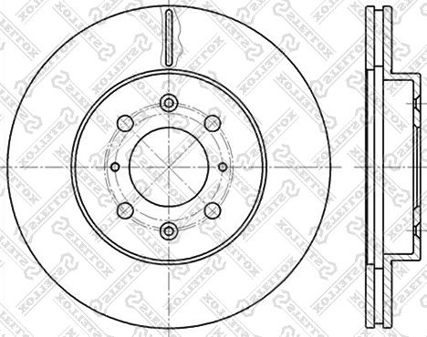 Stellox 6020-2614V-SX - Kočioni disk www.molydon.hr