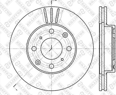 Stellox 6020-2615V-SX - Kočioni disk www.molydon.hr