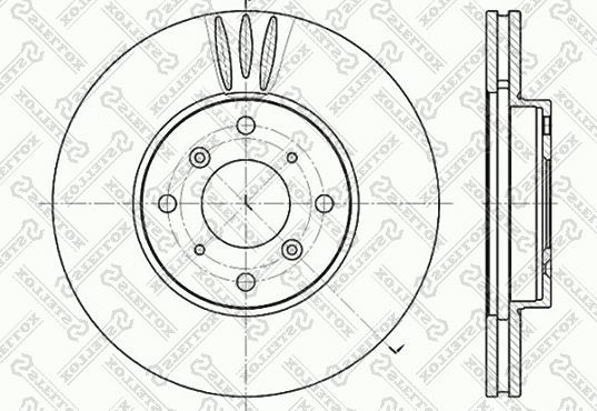 Stellox 6020-2625V-SX - Kočioni disk www.molydon.hr