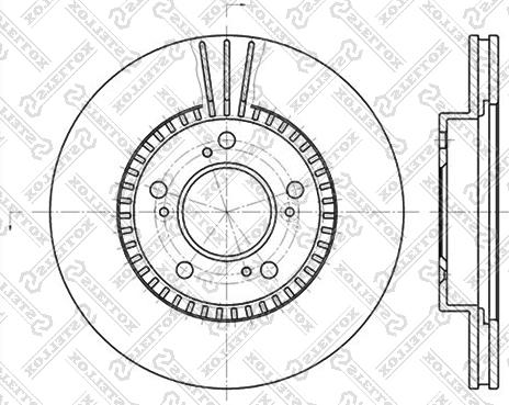 Stellox 6020-2622V-SX - Kočioni disk www.molydon.hr