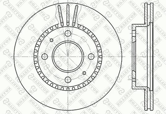 Stellox 6020-2244V-SX - Kočioni disk www.molydon.hr