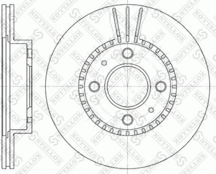 Stellox 6020-2245V-SX - Kočioni disk www.molydon.hr