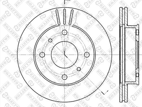 Stellox 6020-2230V-SX - Kočioni disk www.molydon.hr