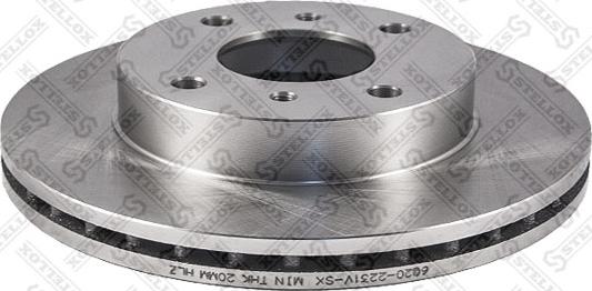 Stellox 6020-2231V-SX - Kočioni disk www.molydon.hr