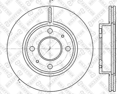 Stellox 6020-2232V-SX - Kočioni disk www.molydon.hr