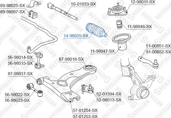 Stellox 14-98025-SX - Manžeta, upravljanje www.molydon.hr