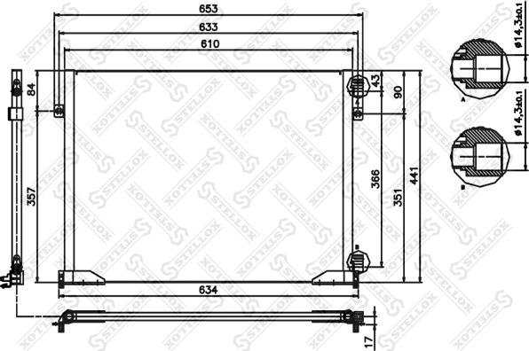 Stellox 10-45479-SX - Kondenzator, klima-Uređaj www.molydon.hr