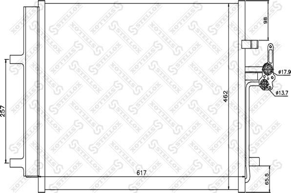 Stellox 10-45562-SX - Kondenzator, klima-Uređaj www.molydon.hr