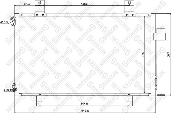 Stellox 10-45567-SX - Kondenzator, klima-Uređaj www.molydon.hr