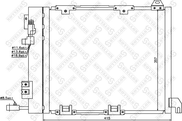 Stellox 10-45058-SX - Kondenzator, klima-Uređaj www.molydon.hr