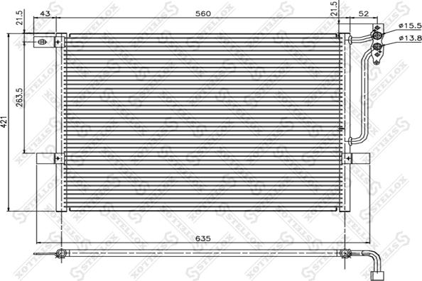 Stellox 10-45052-SX - Kondenzator, klima-Uređaj www.molydon.hr