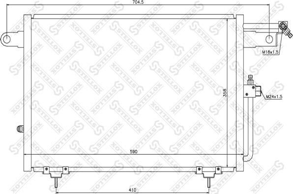 Stellox 10-45007-SX - Kondenzator, klima-Uređaj www.molydon.hr