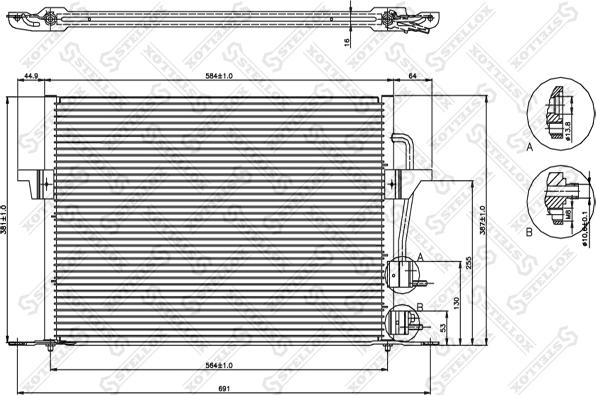 Stellox 10-45010-SX - Kondenzator, klima-Uređaj www.molydon.hr