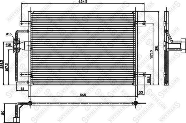 Stellox 10-45012-SX - Kondenzator, klima-Uređaj www.molydon.hr