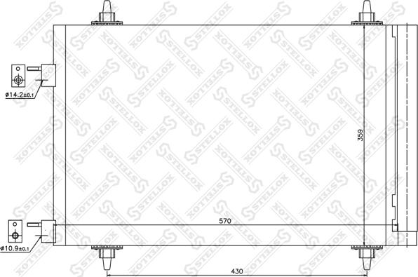 Stellox 10-45039-SX - Kondenzator, klima-Uređaj www.molydon.hr