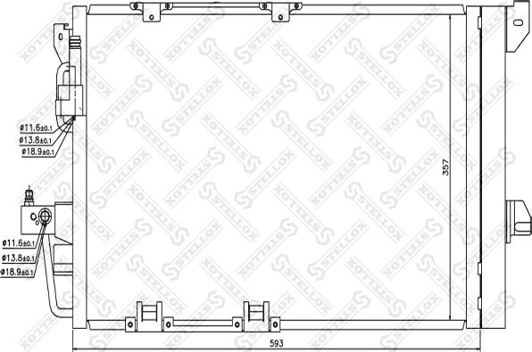 Stellox 10-45035-SX - Kondenzator, klima-Uređaj www.molydon.hr