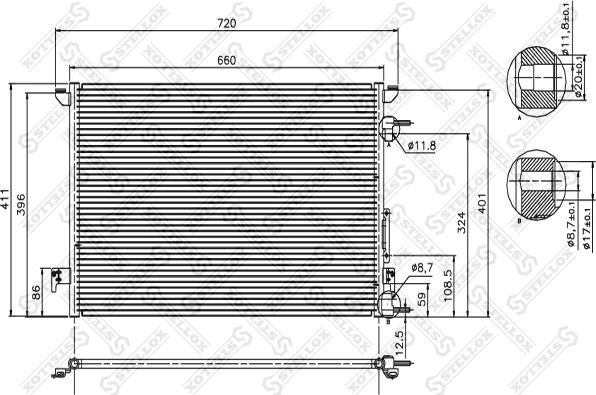 Stellox 10-45031-SX - Kondenzator, klima-Uređaj www.molydon.hr