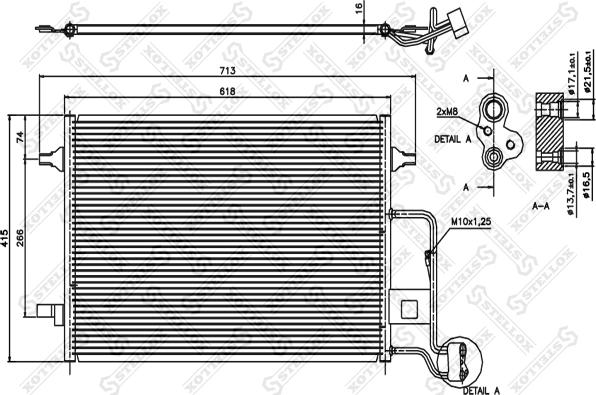 Stellox 10-45025-SX - Kondenzator, klima-Uređaj www.molydon.hr