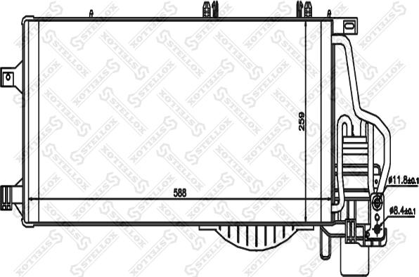 Stellox 10-45141-SX - Kondenzator, klima-Uređaj www.molydon.hr