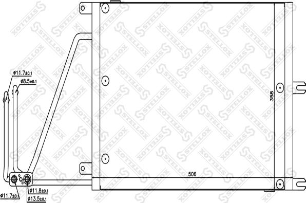 Stellox 10-45143-SX - Kondenzator, klima-Uređaj www.molydon.hr