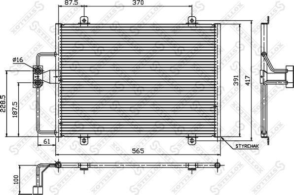 Stellox 10-45150-SX - Kondenzator, klima-Uređaj www.molydon.hr