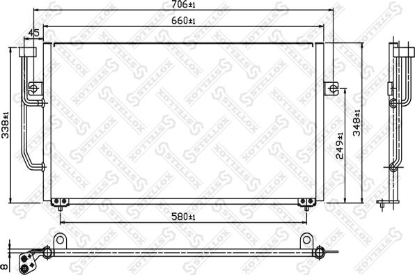 Stellox 10-45169-SX - Kondenzator, klima-Uređaj www.molydon.hr