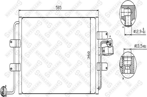 Stellox 10-45165-SX - Kondenzator, klima-Uređaj www.molydon.hr