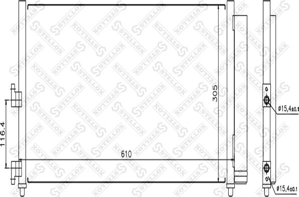 Stellox 10-45116-SX - Kondenzator, klima-Uređaj www.molydon.hr