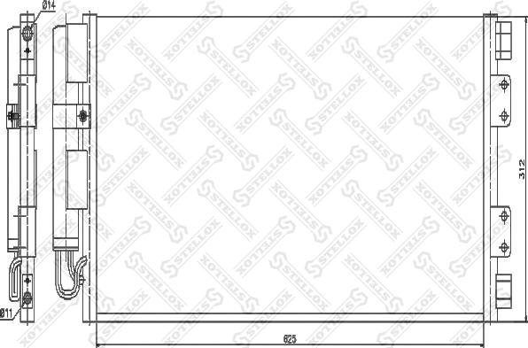 Stellox 10-45117-SX - Kondenzator, klima-Uređaj www.molydon.hr