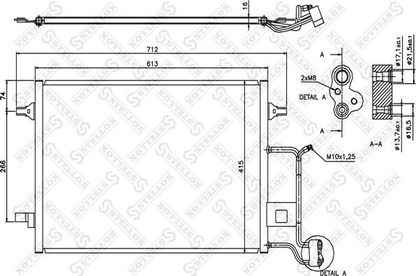 Stellox 10-45180-SX - Kondenzator, klima-Uređaj www.molydon.hr