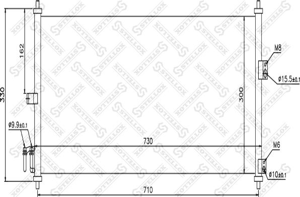 Stellox 10-45170-SX - Kondenzator, klima-Uređaj www.molydon.hr