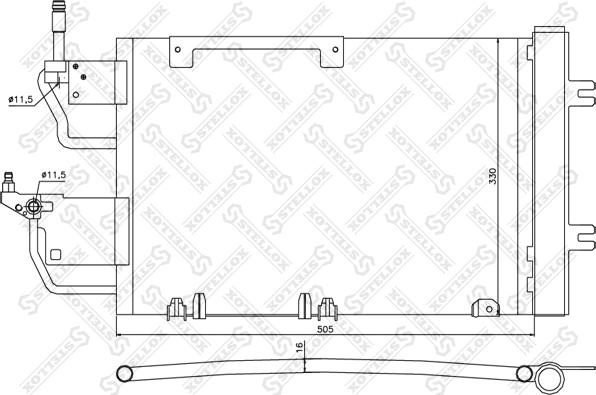 Stellox 10-45173-SX - Kondenzator, klima-Uređaj www.molydon.hr