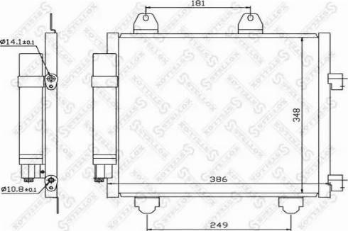 Stellox 10-45340-SX - Kondenzator, klima-Uređaj www.molydon.hr