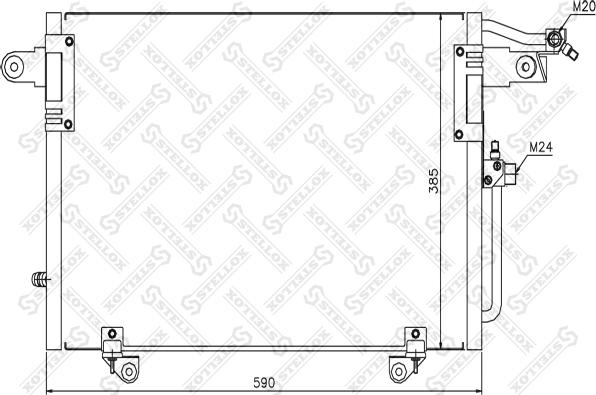 Stellox 10-45303-SX - Kondenzator, klima-Uređaj www.molydon.hr