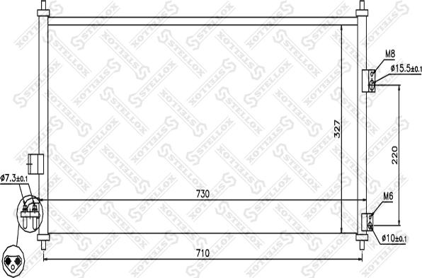 Stellox 10-45330-SX - Kondenzator, klima-Uređaj www.molydon.hr