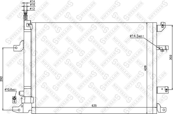 Stellox 10-45214-SX - Kondenzator, klima-Uređaj www.molydon.hr