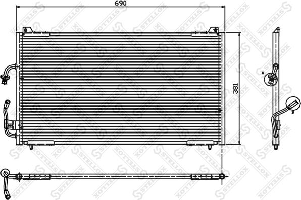 Stellox 10-45216-SX - Kondenzator, klima-Uređaj www.molydon.hr