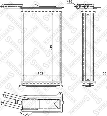 Stellox 10-35009-SX - Izmjenjivač topline, grijanje unutrasnjeg prostora www.molydon.hr