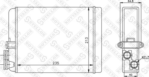 Stellox 10-35087-SX - Izmjenjivač topline, grijanje unutrasnjeg prostora www.molydon.hr