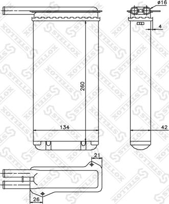 Stellox 10-35022-SX - Izmjenjivač topline, grijanje unutrasnjeg prostora www.molydon.hr