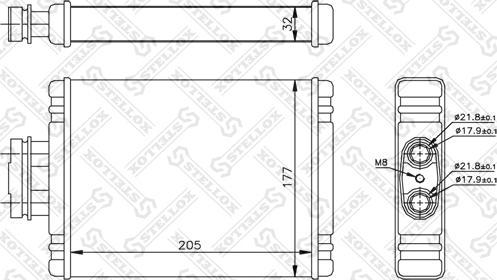 Stellox 10-35114-SX - Izmjenjivač topline, grijanje unutrasnjeg prostora www.molydon.hr