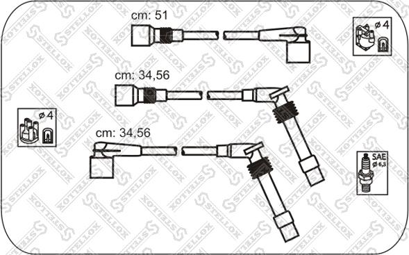 Stellox 10-38538-SX - Set kablova za paljenje www.molydon.hr