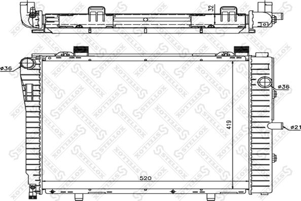 Stellox 10-25908-SX - Hladnjak, hladjenje motora www.molydon.hr