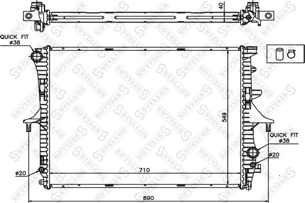 Stellox 10-25445-SX - Hladnjak, hladjenje motora www.molydon.hr