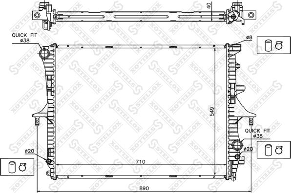 Stellox 10-25446-SX - Hladnjak, hladjenje motora www.molydon.hr